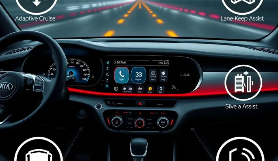 A photo-realistic image of the 2026 Kia Sportage highlighting its innovative features and design.